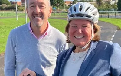 New cycle track open!