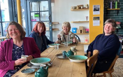 Enjoying the ‘pay what you can’ community lunch