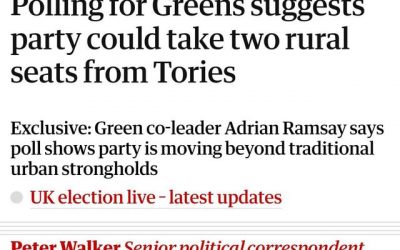 Guardian reports Greens ahead of Conservatives in North Herefordshire