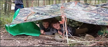 two boys under the trap