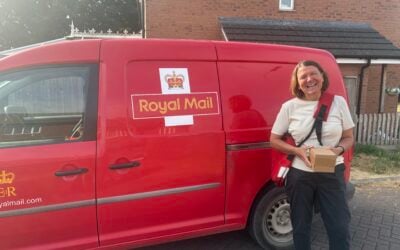 Out and about with postal workers
